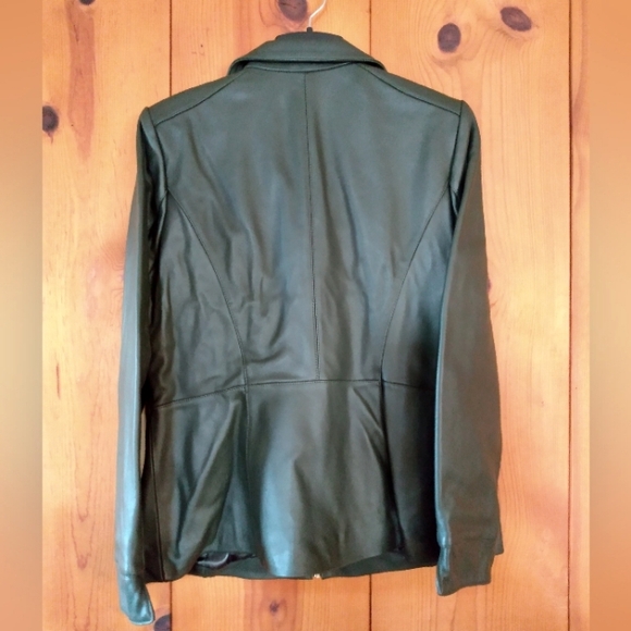 Denim&Co Lamb Leather Jacket with Zip Front and Pockets - Picture 2 of 9